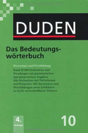 Duden Das Bedeutungswörterbuch